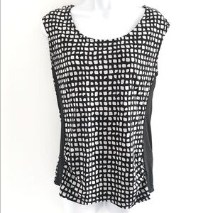 San Francisco Black Grey Checkered Tank Top
